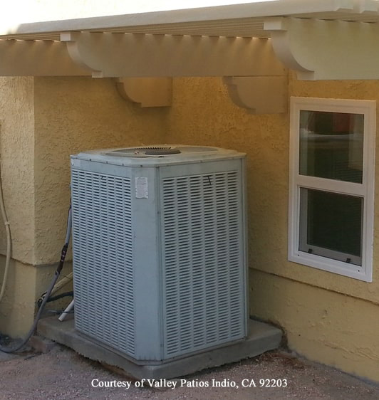 Outdoor HVAC Unit in a Shade