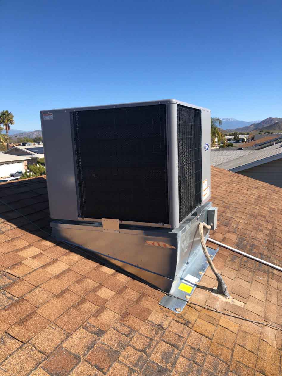 Residential HVAC Installed on the Rooftop
