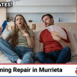 AC repair technician servicing an air conditioning unit in Spencer's Crossing, Murrieta