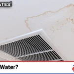 AC leaking water pooling around an indoor air conditioner unit