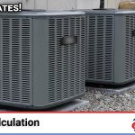 HVAC technician performing an AC load calculation to determine the correct system size for a Southern California home