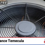 Above All Heating and Air technician performing AC maintenance for a home in Redhawk, Temecula