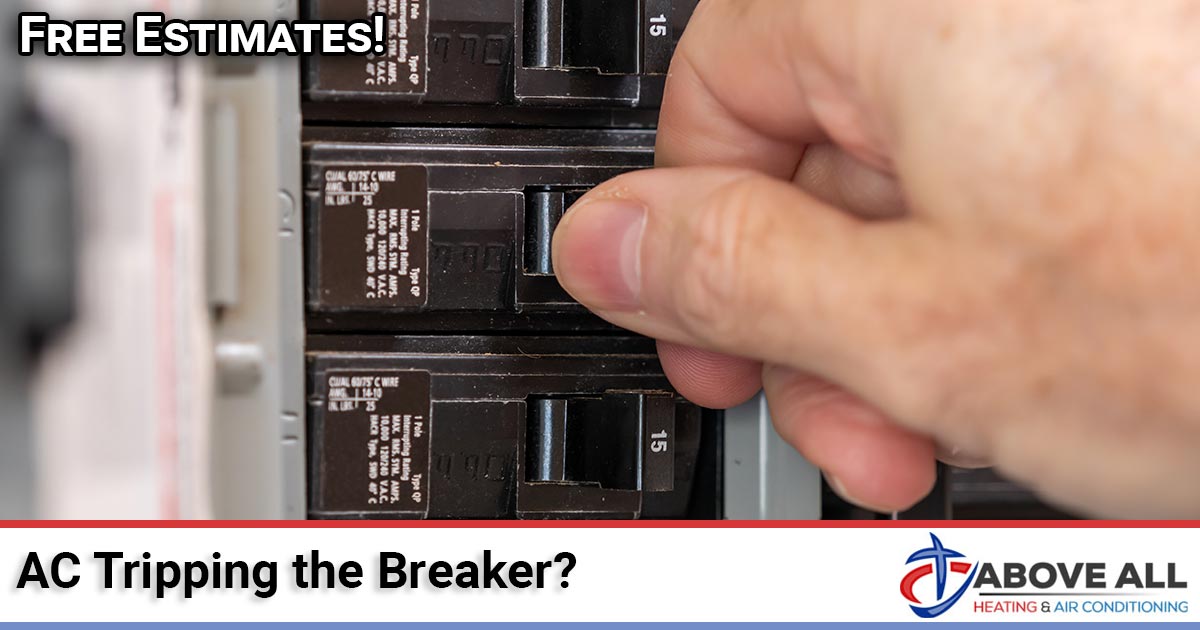 AC Tripping the Breaker Central air conditioner unit that keeps tripping the electrical breaker in a Southern California home