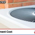 Above All Heating and Air technician installing a new central air conditioning system at a Southern California home